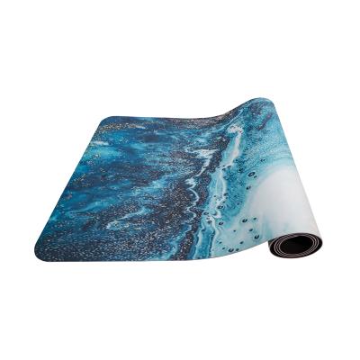 China Non-slip Yoga Mat For Woman Double Layer Printing Fitness Mat Tpemat Wholesale Cheap Custom Print Yoga Tape for sale