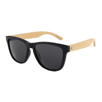 China Fashion Sunglasses Men's Bamboo Wooden Arms Square Sunglasses for sale