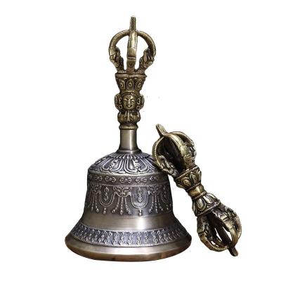 China Tibetan Buddhist Meditation Hand Bell from Nepal and Set of Dorje, Meditation and Prayer Bells from Vajra Bell for sale