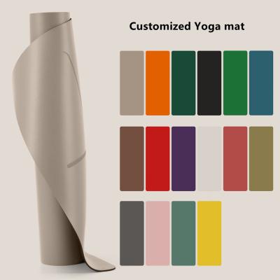 China Rubber & Eco-Friendly PU Natural Rubber Non Slip Yoga Mat For Hot Yoga for sale