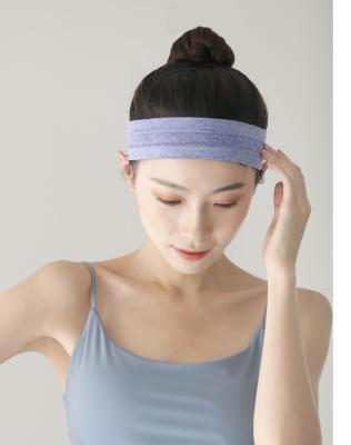 China Sporty Non Slip Stretch Running Sports Workout Headband Grip Silicone Yoga Hair Band Wrap for sale