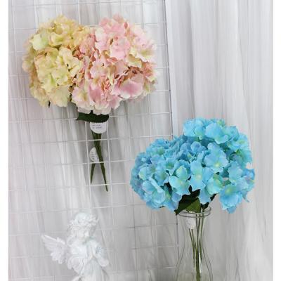 China Celebration Hydrangea Artificial Flowers For Wedding Decoration 22colors Western Style Main Decorative Time for sale