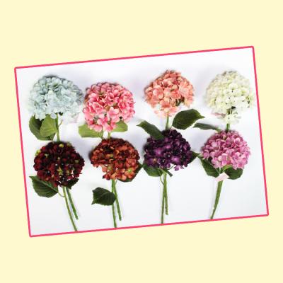 China Durable decorative artificial flowers wedding import from china, artificial hydrangea flower on dining table for sale