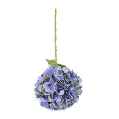 China silk hydrangea flower for wedding real touch silk hydrangea artificial flower for wedding for sale