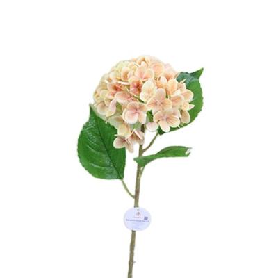 China Silk Flower Hydrangea With Stem Wedding Simple Decoration Small Hydrangea Artificial Flowers for sale