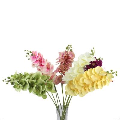 China Large Decoration Head 8 Wedding Silk Artificial Dendrobium Orchid Stick Wedding for sale