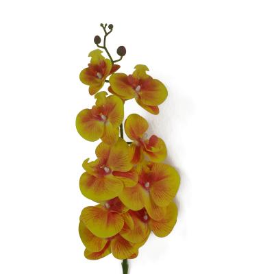 China High Quality Decoration 9 Head Orchid Artificial Flower For Wedding for sale