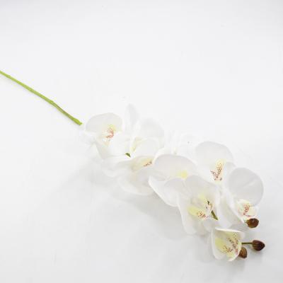 China Natural Touch Lusia Small 9Heads 3D Printing Artificial Butterfly Orchid Phalaenopsis Flower for sale