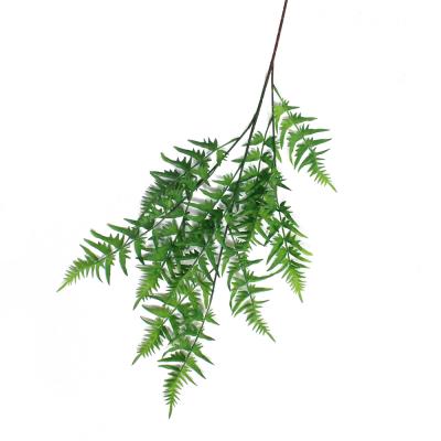 China Single Stem 3 Maple Leaf Decoration Artificial Forks Leaves Plastic Plants for sale