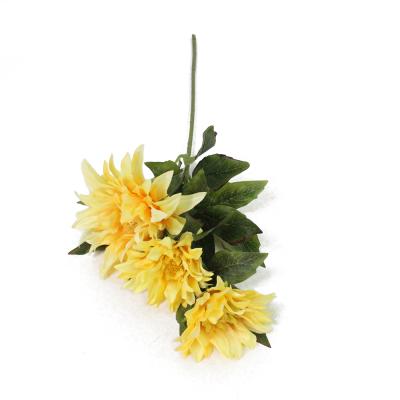 China Fake Real Touch Sunflower Artificial Flower Christmas Decoration Supplies for sale