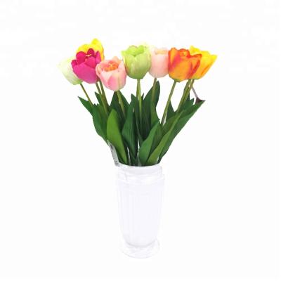 China Natural Single Stem Tulip Touch Artificial Flowers For Wedding Wall Decoration Flowers for sale