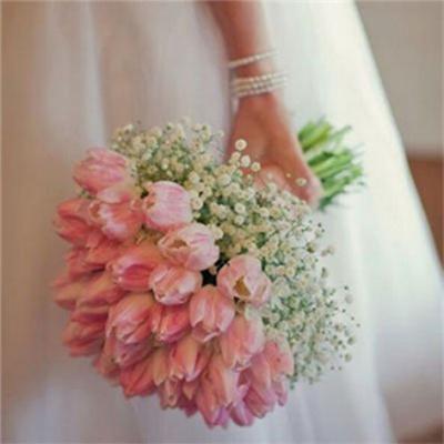 China Beautiful Tulip Flower Bouquet Bride Hand Held Flower Silk Touch Tulip Natural High Quality Artificial Tulip for sale