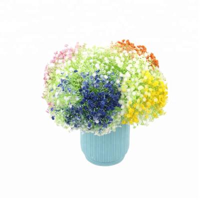 China Natual High Quality Artificial Decorative Plastic Flower Baby's Breath Bouquet for sale