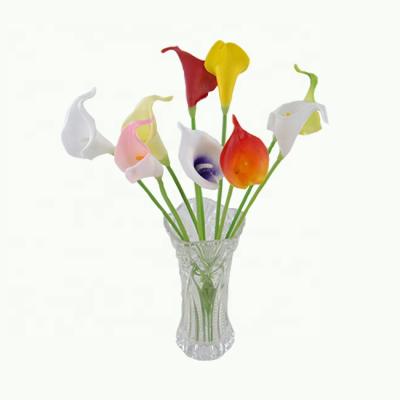 China Real Touch TIANJIN Lusia Silk Flower Long Flower Calla Lily PU Pure White Zantedeschia for sale