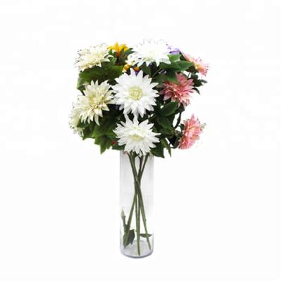 China Natual Real Touch Artificial Dahlia Flower for sale