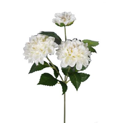 China Wholesale small silk dahlia silk flower for decoration artificial touch real flower for sale