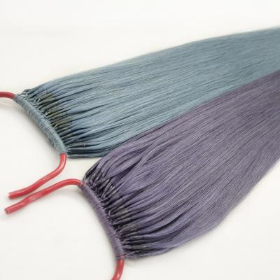 China Chinese Remy Hair Factory Wholesale High Quality Korea Tied Remy Hair With Two I Tip Cotton Bond Hair Extensions for sale