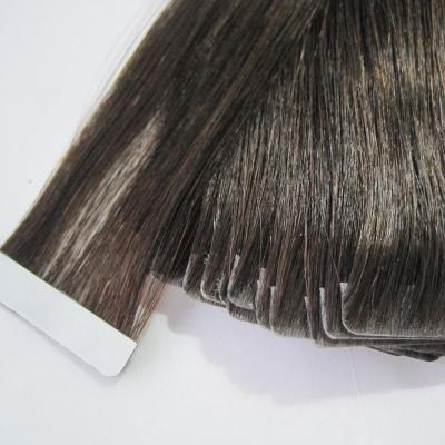 China Factory Wholesale Silky Straight Double Wave Tape Remy Hair Extensions Skin Hand Pulled Injected Tape Hair Weft for sale