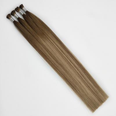 China Factory Direct Good Quality Luxury Silky Straight Wave Virgin Remy Double Drawn i Tip Human Hair Extensions India Wholesale for sale