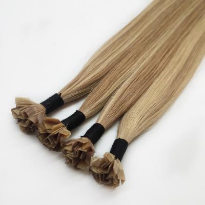 China Silky Straight Wave Remy Real Human Hair Double Drawn Tangle Free No Cuticle Virgin Keratin V Tip Hair Shedding Extension for sale