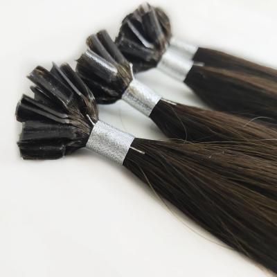 China Factory Direct Sales Wholesale Silky Straight Wave Grade 100 Natural Remy Human Hair Keratin U Tip Hair Extension Double Drawn for sale