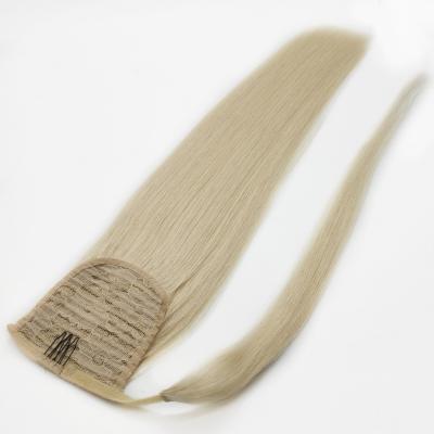 China Factory Wholesale Custom Price Real Silky Straight Hair Drawstring Ponytail Hairpiece Hairpiece Hair Extension System Real for sale