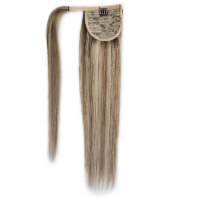 China Silky Straight Wave No BLEND Keratin Fiber Hair Do Only Real Natural Hair Pony Tail Extension for sale