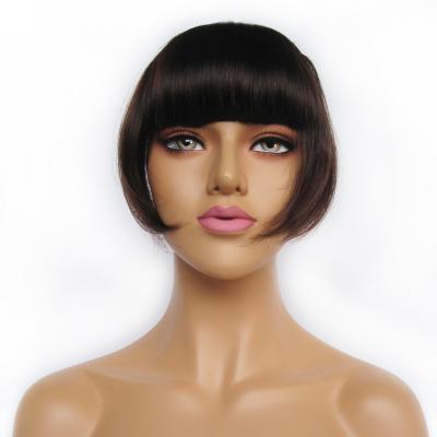 China Hair Factory Wholesale Cheap 100% Remy Hair Hair Bangs Double Pulled Clip In Bangs alibaba-online-shopping for sale