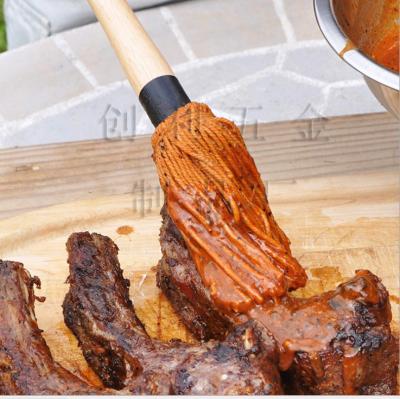 China Amazon GRILLHOGS Hot Selling Easily Cleaned Professional BBQ Grill Hogs Basting Broom, Perfect for Grilling and Smoking Barbecue, Designed to Soak Up Sauce for for sale