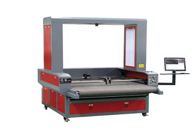 China Large CCD Laser Cutting Machine Double Heads Automatic Feeding 150W for sale