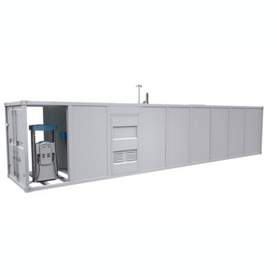 China Self-service with IC card or bank card or large mechanical RFID card server mobile gas station container 40ft container fuel mobile station for sale