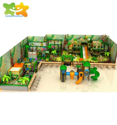 China Playground Jungle Theme Plastic Kids Zone Soft Playground Indoor Playground Equipment For Game Center for sale