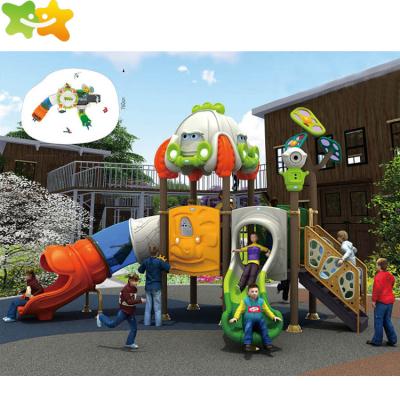 China Outdoor Plastic Playground Equipment Children Playground Outdoor Amusement Park Playground Toys Slides for sale