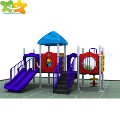 China As Your Condition Outdoor Garden Playground Plastic Slide Toy With Ocean Fish Design Decoration for sale