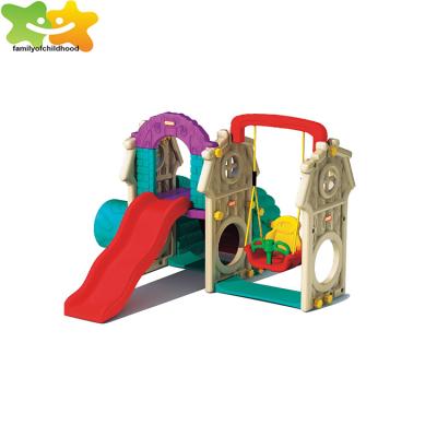 China Durable Wonderful Kids Swing Slide Toys Small Playhouse With Climber for sale