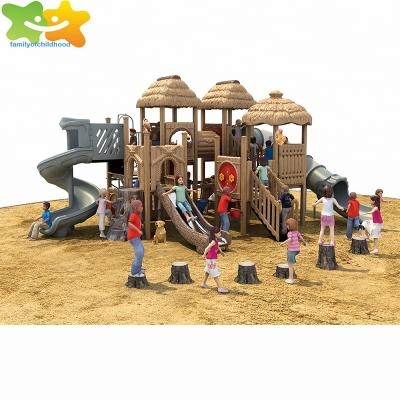 China Amusment Park Kids Eco-friendly Outdoor Playground Wooden Playground For Sale for sale