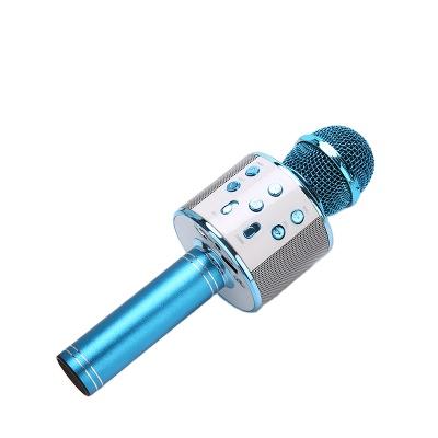 China WS 858 Radio Microphone Ws858 Mike Ktv Handheld Yeti Blue Microphone For Home Party KTV Music Singing Game for sale