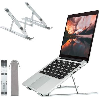 China 2020 Newcomer Laptop Stand Notebook Ergonomic Aluminum Notebook Warm Portable and Strong Portable Adjustable Stand Laptop Cooling Pad for sale