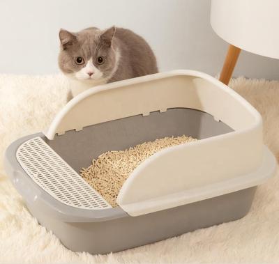 China Breathable Cat Litter Box Litter with Cat Toilet Scoop for sale