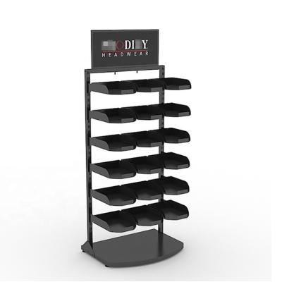 China Custom Wholesale Double Sided Eco-Friendly Floor Sunglass Eyewear Car Show Advertising Wooden Metal Display Rack Acrylic Display Stand for sale