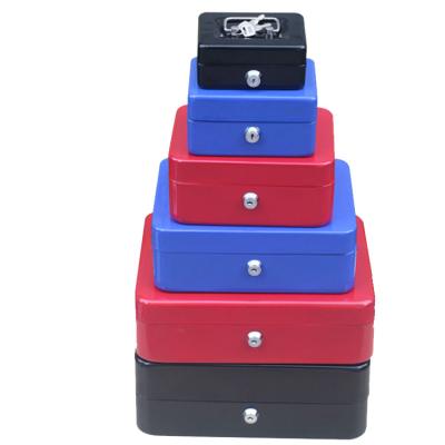 China Save Container Kaer Hot Sale Metal Cash Box Lovely Small With Lock Treasure Chest Piggy Bank Money Storage Box for sale