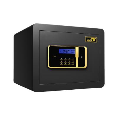 China Kaer Hotel Home Bank Office Small Safe And Lock Box Piggy Bank Digital Keypad Safe Steel Black for sale