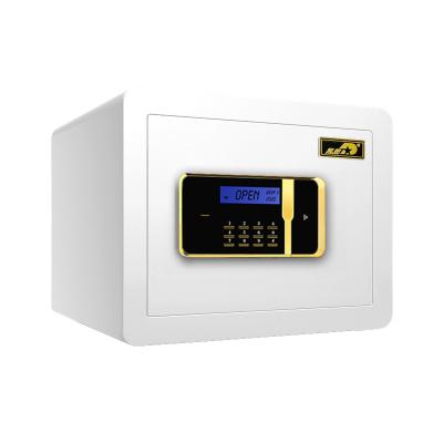 China Kaer Hotel Home Bank Office Small Safe & Lock Box Piggy Bank Digital Keypad Safe Box Steel White for sale