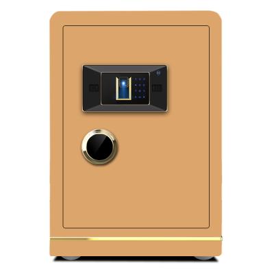 China Large Home Office Gold Bank Hotel Safe Box With Fingerprint Keypad Lock for sale