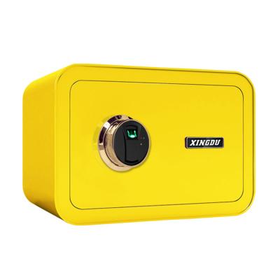 China Home Office Hotel Kaer Bank Fingerprint Lock Box Keypad Safe Lock Yellow Color for sale