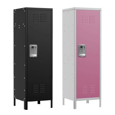 China Wholesale Steel Storage Cabinet Locker Door Staff Gym Key Cold Rolled Single Lockers for sale