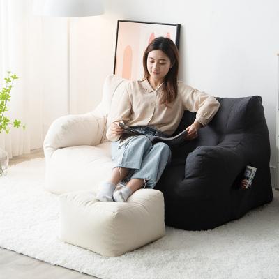 China Foldable Comfortable Lazy Sofas Bean Bag Chair Living Room Furniture Loveseat Luxury Modern Bean Bag Sofa for sale