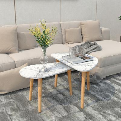 China Luxury Apartment Tea Table (Size) Living Room Sofa Side Table Modern Simple Light Nordic Adjustable Coffee Table Small for sale