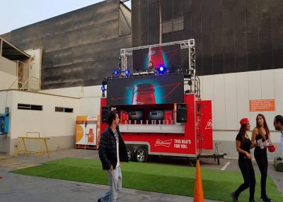 China Anti Wings Mobile Truck Led Screen , P6 P8 Trailer Mounted LED Displays High Brightness for sale