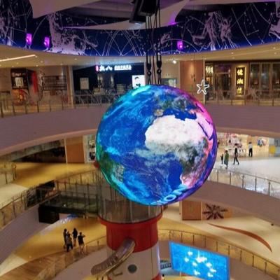 China Magic Show 3D spherical led display 360 degree led video sphere For Museum for sale